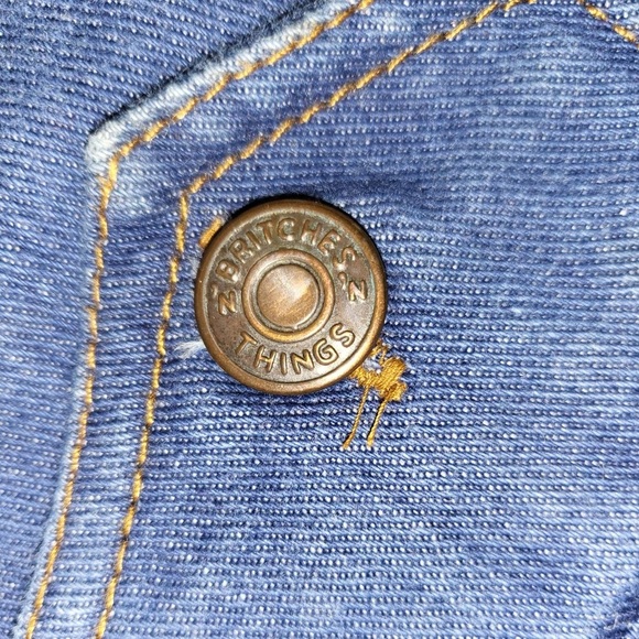 Vintage Yoke Front A-line Denim Skirt - Picture 8 of 8